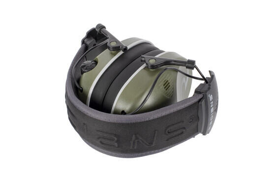Radians R-3400 electronic ear muffs provide 23 dB of hearing protection yet fold compact for easy storage